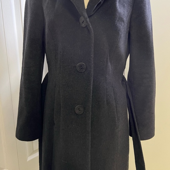 Tahari Charcoal Women's Coat - Picture 5 of 11